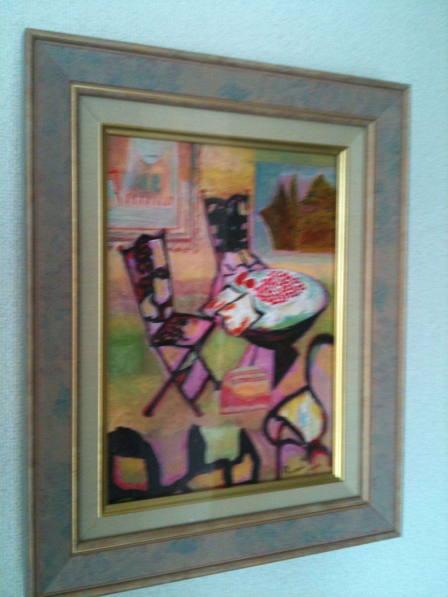 椅子のある部屋　　油絵,キャンバス,F4　1998-2010